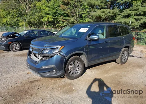 2021 Honda Pilot Awd Ex-L из США, поврежденный, VIN 5FNYF6H57MB016725